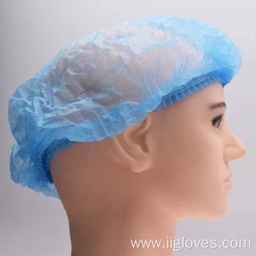 Hair Net Hat Round Mob Cap for Cleanroom